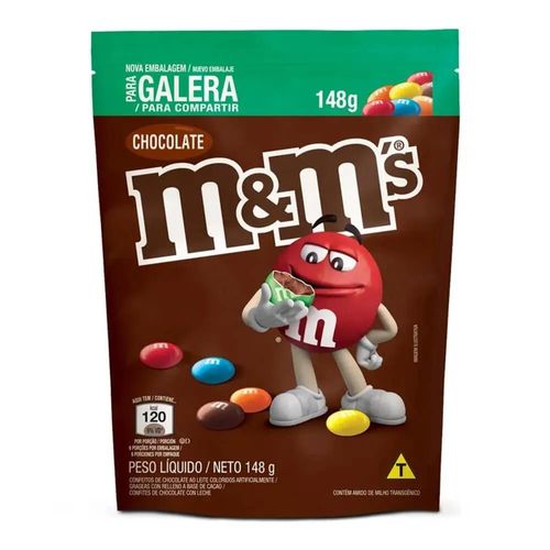Confeito de Chocolate M&M'S ao Leite 148g