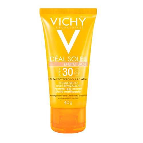 Protetor Solar Facial Idéal Soleil Efeito Base FPS 30 com Cor Vichy 40g