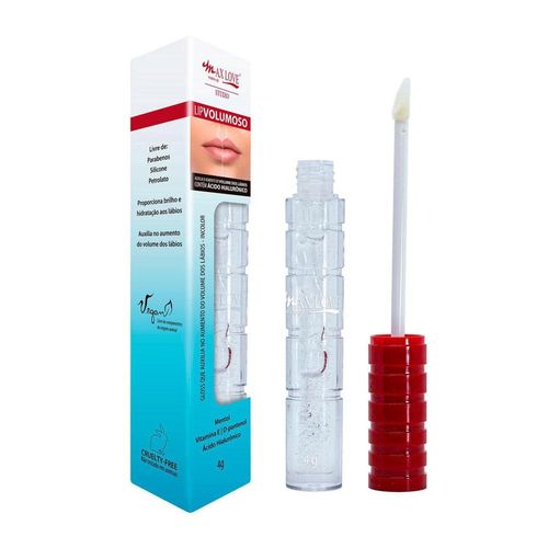 Gloss Labial Max Love Lip Volumoso com Ácido Hialurônico com 1 Unidade