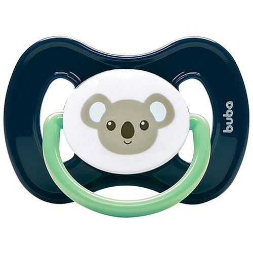 Chupeta Comfort Buba Baby Coala T2 Cor Azul com 1 Unidade