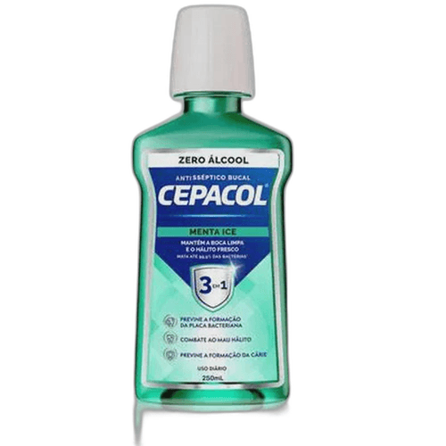 Cepacol 3 em 1 Zero Álcool Menta Ice 250ml