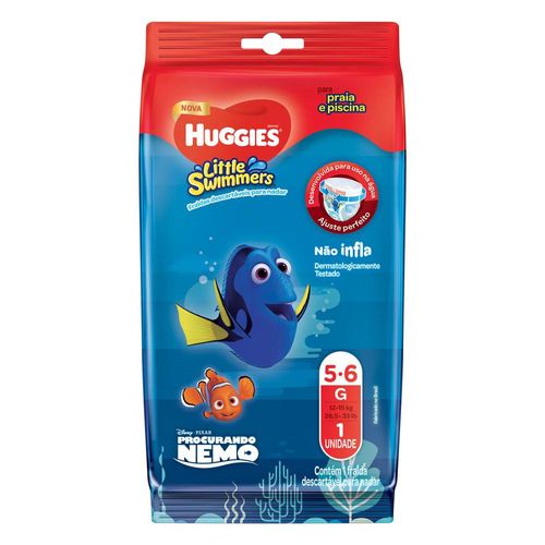 Fralda Descartável para Nadar Llittle Swimmers Huggies Tamanho G com 1 Unidade