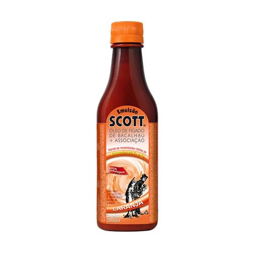 Emulsão Scott Solução de Uso Oral Sabor Laranja 200ml