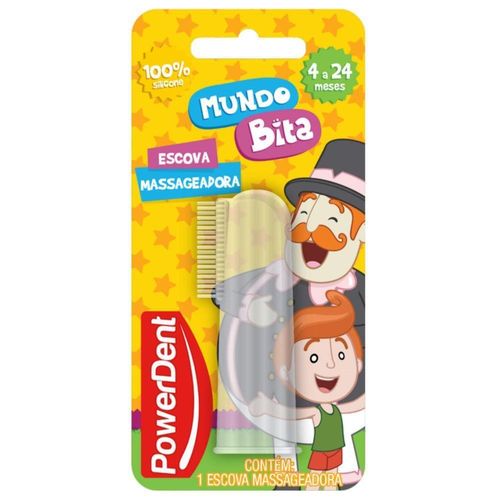 Powerdent Escova Dental Massageadora Mundo Bita com 1 Unidade