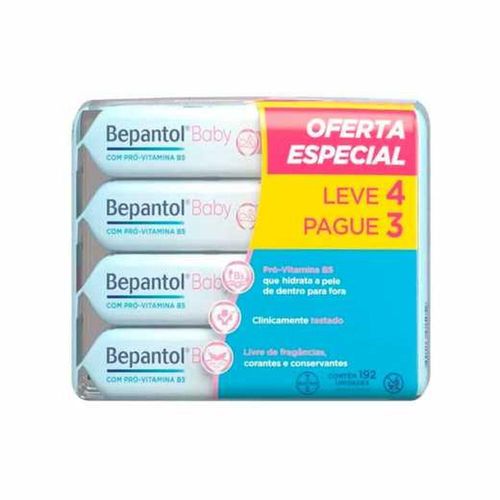 Lenços Umedecidos Hipoalergênicos Bepantol Baby Pague 3 e Leve 4 Unidades