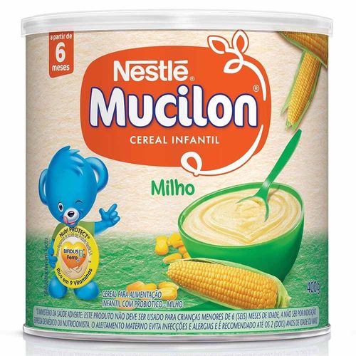 Cereal Infantil Milho Mucilon Lata 400g