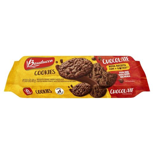 Biscoito Bauducco Cookies Sabor Chocolate 60g