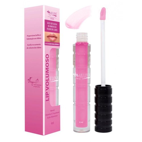 Lip Gloss Volumoso Vegano Cor Nº 08 Max Love 4ml
