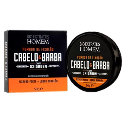 Pomada de Fixação Cabelo e Barba Homem Bio Extratus 50g