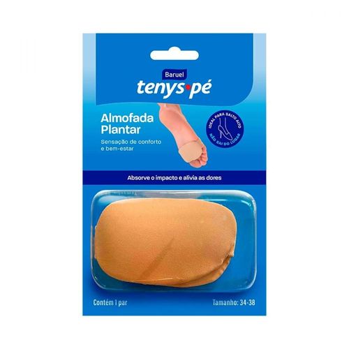 Almofada Plantar Tenys-Pé Tamanho 34 com 38 com 1 Par