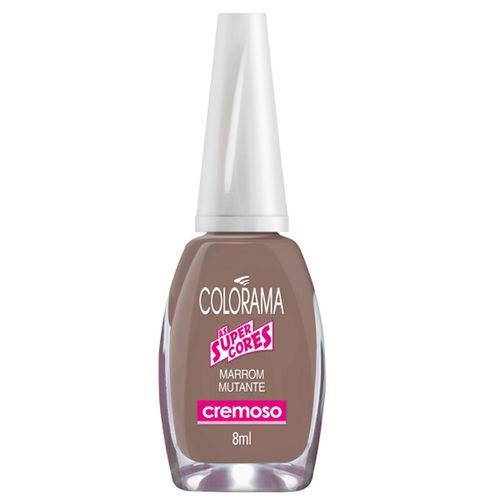Esmalte Cremoso Colorama Super Cores Marrom Mutante 8ml