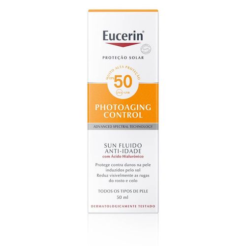 Protetor Facial FPS 50 Sun Fluido Anti-Idade Eucerin 50ml