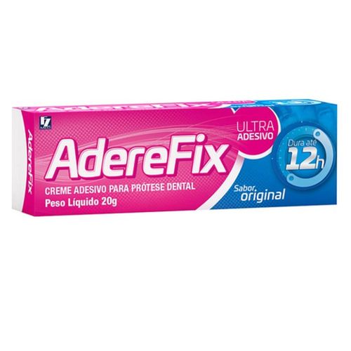 Fixador de Prótese Aderefix Ultra Adesivo Original Creme com 20g