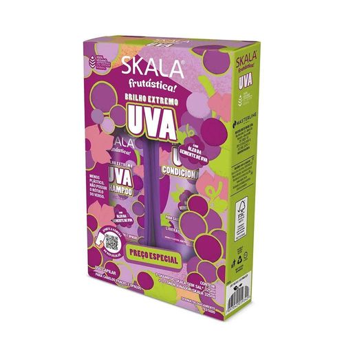 Kit Skala Brilho Extremo Uva com Shampoo 325ml + Condicionador 325ml