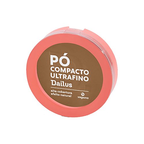Pó Compacto Dailus Vegano Ultrafino D9 Marrom Caramelo 10g