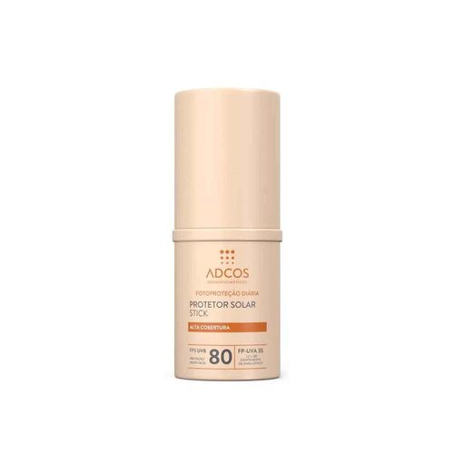 Protetor Solar Facial Stick FPS 80 Adcos Beige 17g