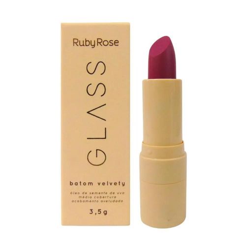 Batom Velvety Ruby Rose Glass BG07 3,5g