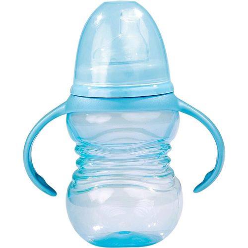 Buba Baby Copo Treinamento Antivazamento com Alça Cor Azul 260ml