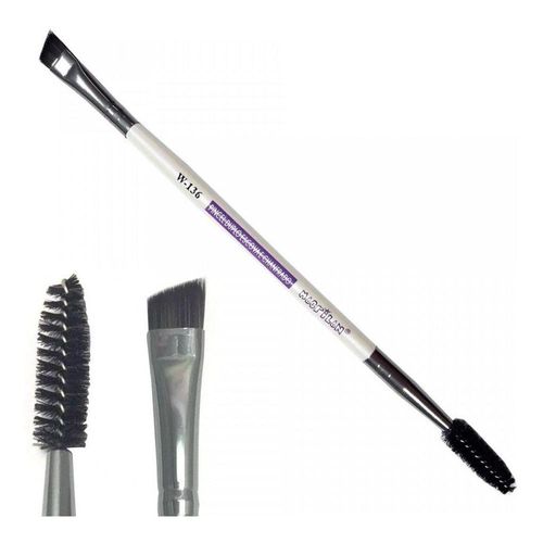 Macrilan Pincel Duplo Escova e Chanfrado W136 com 1 Unidade