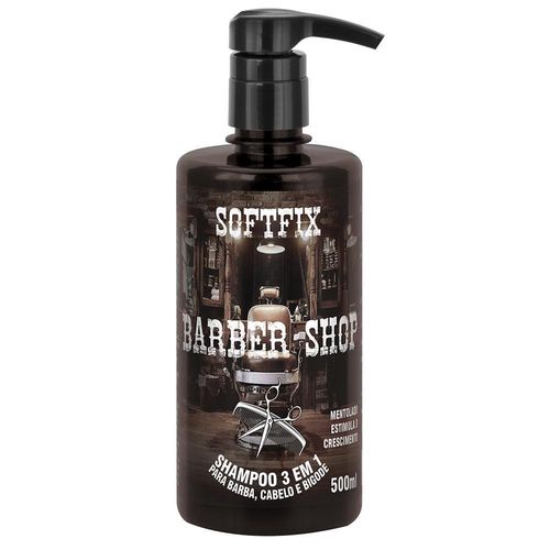 Shampoo Barber Shop 3 em 1 Soft Fix 500ml