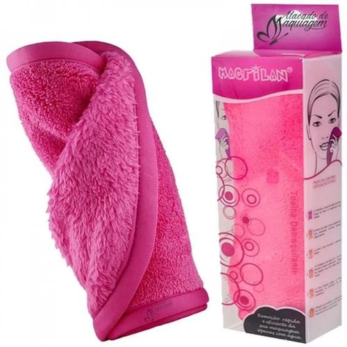Toalha Demaquilante Macrilan Pink com 1 Unidade