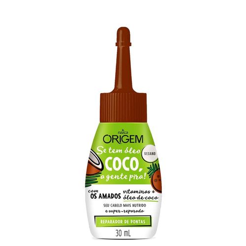 Origem Óleo Capilar Reparador de Pontas Se Tem Coco a Gente Pira 30ml
