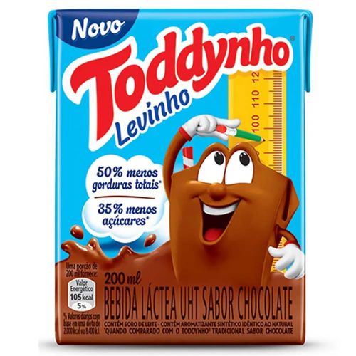 Bebida Láctea Toddynho Levinho Sabor Chocolate 200ml