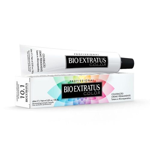 Creme Individual Bio Extratus Color 10.1Louro Claríssimo Acinzentado 60ml