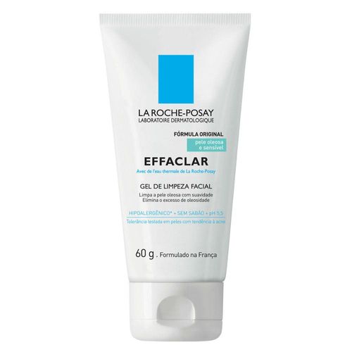 Gel de Limpeza Facial Alta Tolerância Effaclar La Roche-Posay 60g