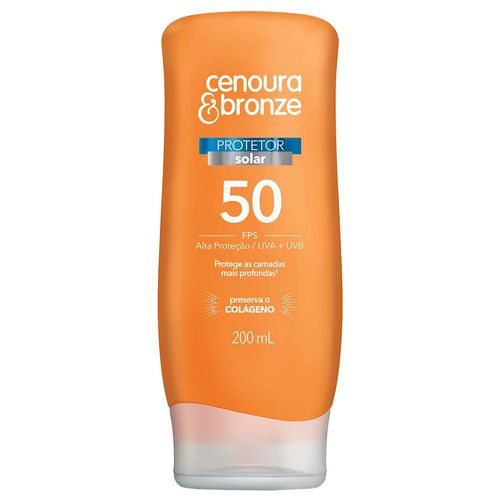 Protetor Solar Corporal FPS 50 Cenoura & Bronze Creme 200ml