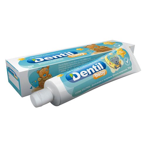 Creme Dental Baby 0 a 3 Anos sem Flúor Dentil 50g