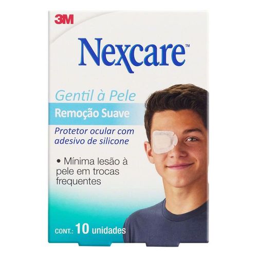 Protetor Ocular Gentil à Pele Adulto Nexcare com 10 Unidades