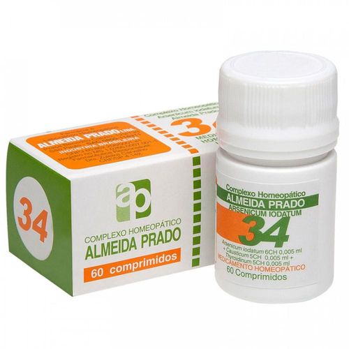 Complexo Homeopático Nº 34 com 60 Comprimidos