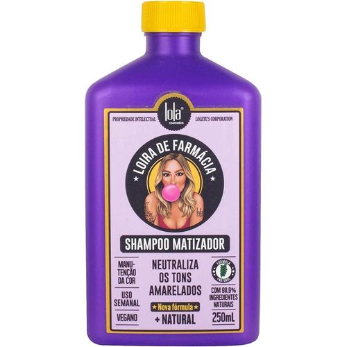 Shampoo Matizador Lola Cosmetics Loira de Farmácia 250ml