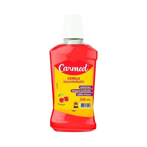 Enxaguante Bucal Carmed Sabor Cereja 250ml