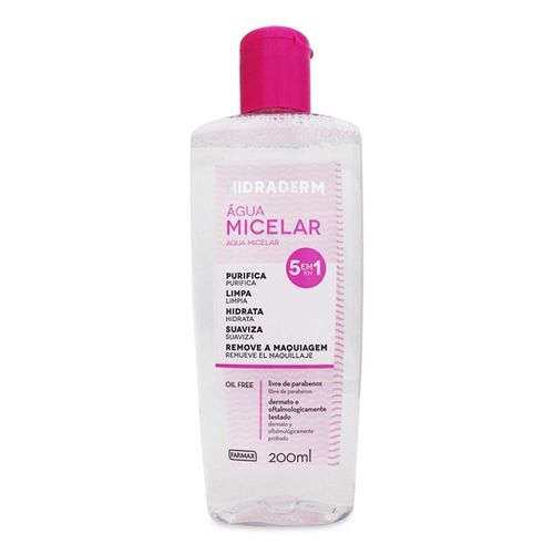 Água Micelar Demaquilante Hidraderm 200ml