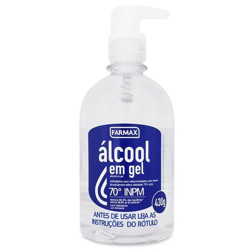 Álcool em Gel 70º Farmax 430g