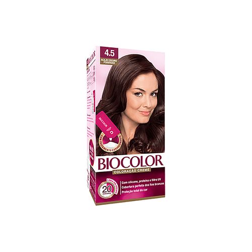Coloração Biocolor Kit Creme Mini 4.5 Acaju Escuro Poderoso