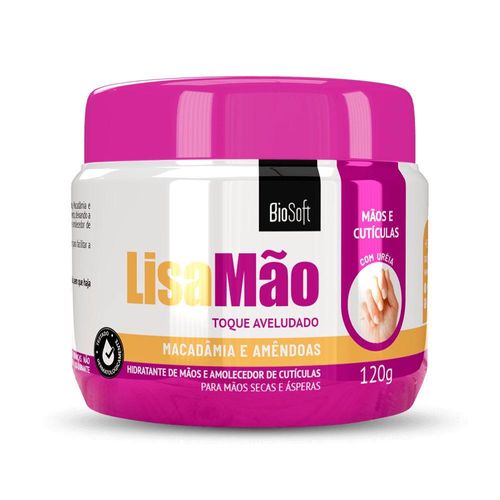 Creme Biosoft Lisa Mão Macadamia Amêndoas 120g