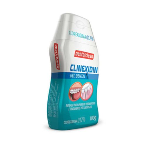 Gel Dental Suave Sabor Menta Clinexidin DentalClean 100g