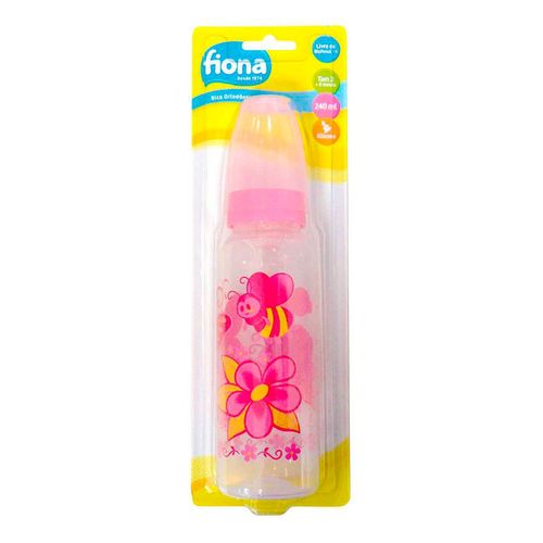 Mamadeira Desenhos 6 Meses+ Rosa Fiona 240ml