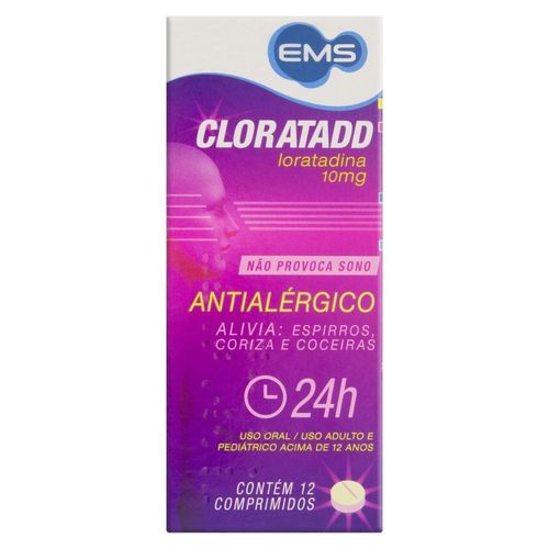 Cloratadd 10mg com 12 Comprimidos