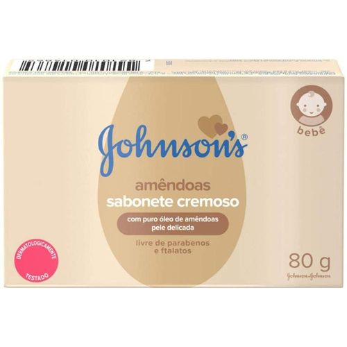Sabonete em Barra JOHNSON'S Baby Óleo de Amêndoas 80g