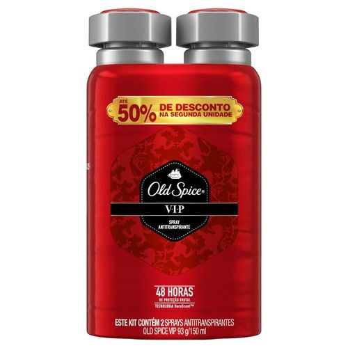 Kit Old Spice Vip Desodorante Aerossol com 2 Unidades com 93g