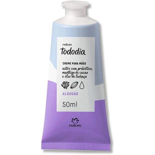 Creme Nutritivo Natura Todo Dia para Mãos Algodão 50ml