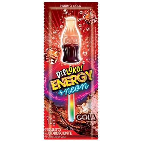 Pirulito Dip Loko Energy Neon 10g