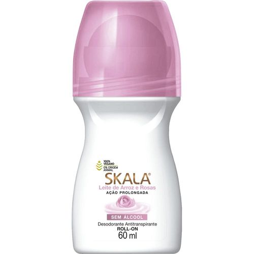 Desodorante Roll-On Leite de Arroz e Rosas Skala 60ml