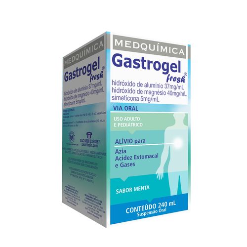 Gastrogel Fresh Suspensão de Uso Oral Sabor Menta Frasco 240ml