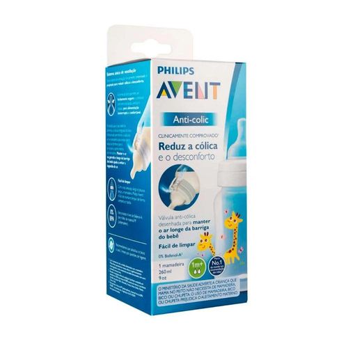 Mamadeira Anti-Colic Avent Philips Girafa Com Sistema Anticólicas com 1 Unidade