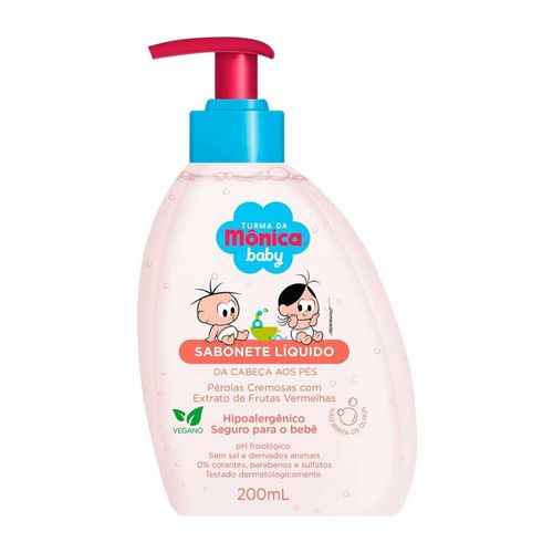 Sabonete Líquido Turma da Mônica Baby Pérolas Cremosas 200ml